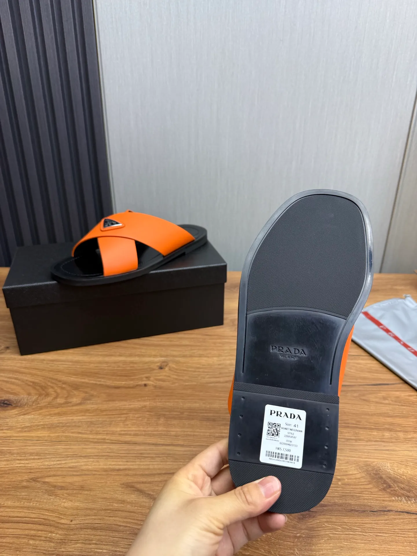 Factory price 340💰 ＰＲＡＤＡPrada - popular men's slippers hot sale 🔥 🩴Official website one to one production 38-45 sizes 45 46 🉑️Customized!